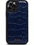 Apple iPhone 12 Pro Max Croco Dokulu Deri Kılıf Lacivert 1