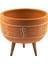 Terakota Nakış Desenli Toprak Aranjman ve Bonzai Saksı 3 Ayaklı 2
