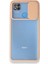 Xiaomi Redmi 9c Kapak Lensi Açılır Kapanır Kamera Korumalı Silikon Kılıf - Pudra 1