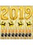 Balon 2019 Rakam Balon Seti -90 cm Gold - Balon Pompası ! 1