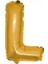 L (Gold) Harf Folyo Balon - 90 cm - Altın Folyo Harf Balon 1