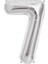 Gümüş Folyo Balon 7 Rakamı 1