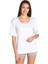 Bayan 4 Lü Paket Beyaz Yarım Kollu Atlet 1