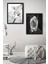 Çerçeve Hediyeli Poster Set Grey Flower 2'li 1