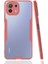 Xiaomi Mi 11 Lite Kılıf Kenar Renkli Kamera Korumalı Mat Kapak Pembe 1