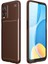 Oppo Reno A54 4g Kılıf Karbon Silikon Case Kahverengi 1