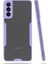 Samsung Galaxy S21 Plus Kılıf Kenar Renkli Kamera Korumalı Mat Kapak Mor 1