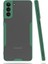 Samsung Galaxy S21 Kılıf Kenar Renkli Kamera Korumalı Mat Kapak Koyu Yeşil 1