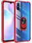 Xiaomi Redmi 9A Kılıf Şeffaf Sararmaz Yüzüklü Mola Kapak Kırmızı 1
