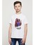 Stranger Things Eleven Wallpaper Baskılı Unisex Çocuk Beyaz T-Shirt 1