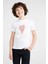 Charles Bukowski Heart Your Life Is Baskılı Unisex Çocuk Beyaz Tshirt 1
