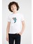 Minecraft Steve Baskılı Unisex Çocuk Beyaz T-Shirt 1