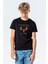 G O T House Hornwood Baskılı Unisex Çocuk Siyah T-Shirt 1