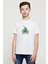 Vector Character Design Statue Of Liberty Baskılı Unisex Çocuk Beyaz T-Shirt 1