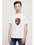 Old Skull Leon Aslan Baskılı Unisex Çocuk Beyaz T-Shirt 1