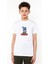 Finn Zooba Battle Royale Baskılı Unisex Çocuk Beyaz T-Shirt 1