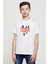 Stranger Things The Upside Down Baskılı Unisex Çocuk Beyaz T-Shirt 1