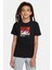 Svartir Sandar Baskılı Unisex Çocuk Siyah T-Shirt 1