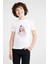 Stranger Things Max Baskılı Unisex Çocuk Beyaz T-Shirt 1