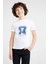 Watercolor Cat And Owl Baskılı Unisex Çocuk Beyaz T-Shirt 1