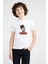 Fuzzy Zooba Battle Royale Baskılı Unisex Çocuk Beyaz T-Shirt 1