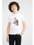 Anime Attack On Titan Baskılı Unisex Çocuk Beyaz T-Shirt 1