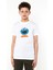 Cookie Monster Baskılı Unisex Çocuk Beyaz T-Shirt 1