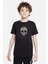 Skull Baskılı Unisex Çocuk Siyah T-Shirt 1