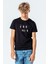 The Beatles Minimalist Metal Rock Music Baskılı Unisex Çocuk Siyah T-Shirt 1