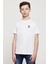 Siyah Çapa Çapa Suluboya Resim Dövme Baskılı Unisex Çocuk Beyaz T-Shirt 1