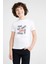 Saled Baskılı Unisex Çocuk Beyaz T-Shirt 1