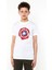 Captain America Shield Baskılı Unisex Çocuk Beyaz T-Shirt 1