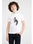 Watercolor Cat Baskılı Unisex Çocuk Beyaz T-Shirt 1