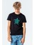 Silhouette Save The Turtles Baskılı Unisex Çocuk Siyah Tshirt 1