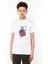 Stan Lee Marvel Kara Kalem Baskılı Unisex Çocuk Beyaz T-Shirt 1