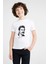 Freddie Mercury 1 Baskılı Unisex Çocuk Beyaz T-Shirt 1