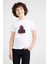 Deadpool Düşünceli Baskılı Unisex Çocuk Beyaz T-Shirt 1