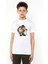 Anime One Piece Roger Baskılı Unisex Çocuk Beyaz T-Shirt 1