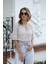 Bağlama Detaylı Crop Bluz 1736 Vizon S 1