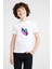 Watercolor Butterfly Kelebek Baskılı Unisex Çocuk Beyaz T-Shirt 1