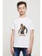 Hayman Fortnite Baskılı Unisex Çocuk Beyaz T-Shirt 1