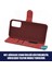 General Mobile Gm 21 Pro Kılıf Fabric Book Wallet Kırmızı 3