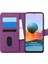 Xiaomi Redmi Note 10 Pro Kılıf Fabric Book Wallet Mor 2