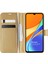Xiaomi Redmi 9c Kılıf Delux Leather Wallet Gold 2