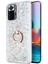Xiaomi Redmi Note 10 Pro Kılıf Glitter Liquid Holder Gümüş 2
