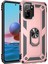 Xiaomi Redmi Note 10 Kılıf Military Ring Holder Rose Gold 2