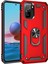 Xiaomi Redmi Note 10S Kılıf Military Ring Holder Kırmızı 2