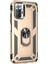 Xiaomi Redmi Note 10 Pro Kılıf Military Ring Holder Gold 1