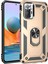 Xiaomi Redmi Note 10 Pro Kılıf Military Ring Holder Gold 2