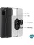 Xiaomi Redmi Note 10 Kılıf Grande Clear Ring Holder Kırmızı 5